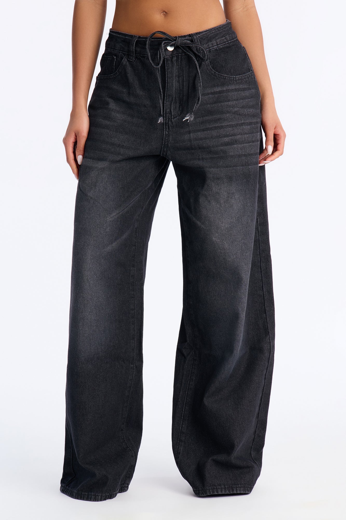 Ludlow Loose Denim Jeans - Black Wash