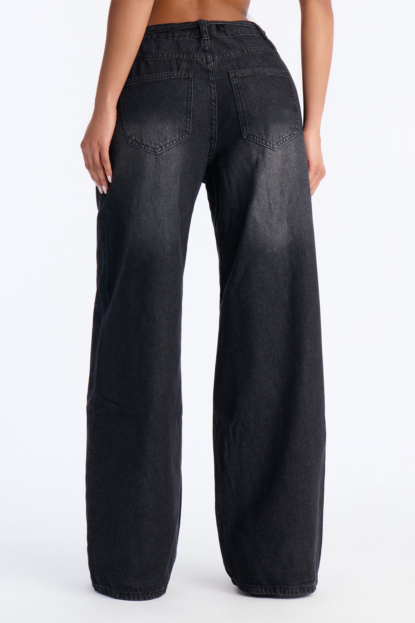 Ludlow Loose Denim Jeans - Black Wash