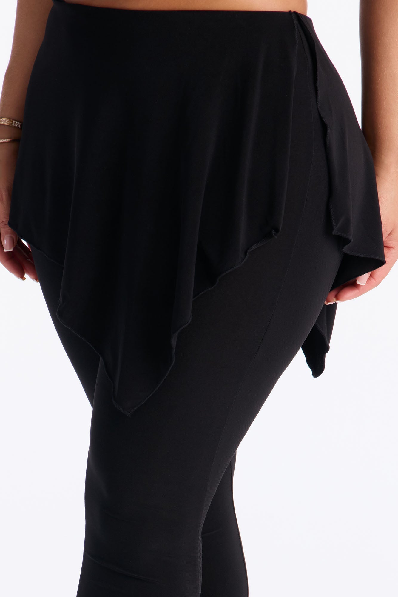Ballerina Skirted Legging 29″ - Black