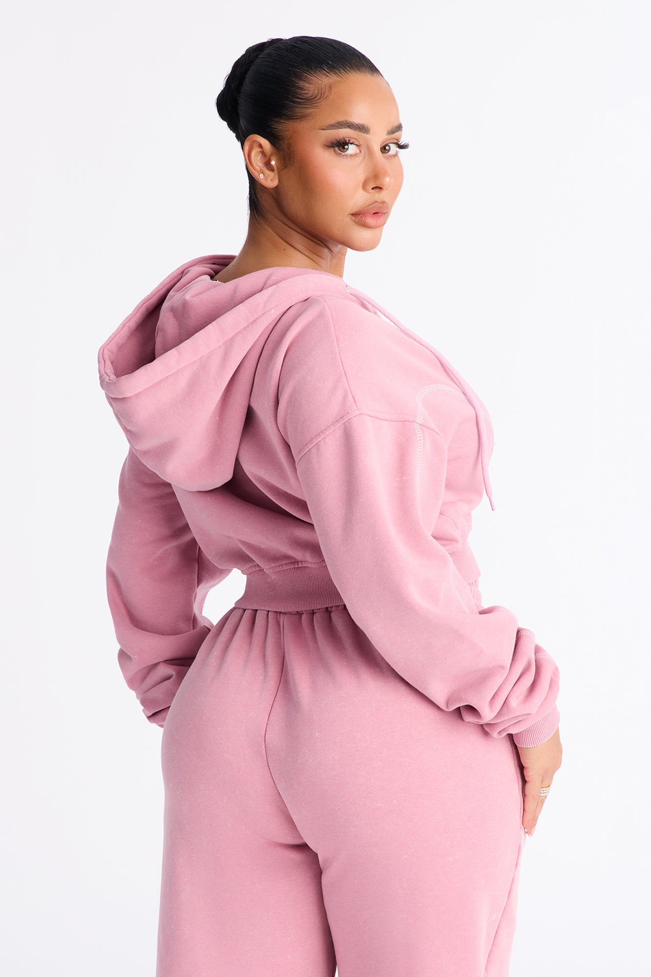 Norah Washed Lounge Hoodie - Mauve