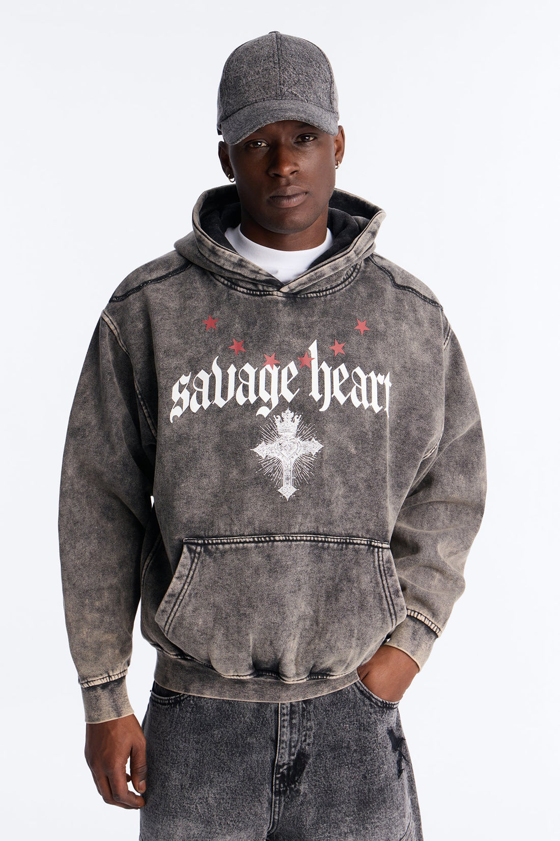 Savage Heart Forever Hoodie - Grey