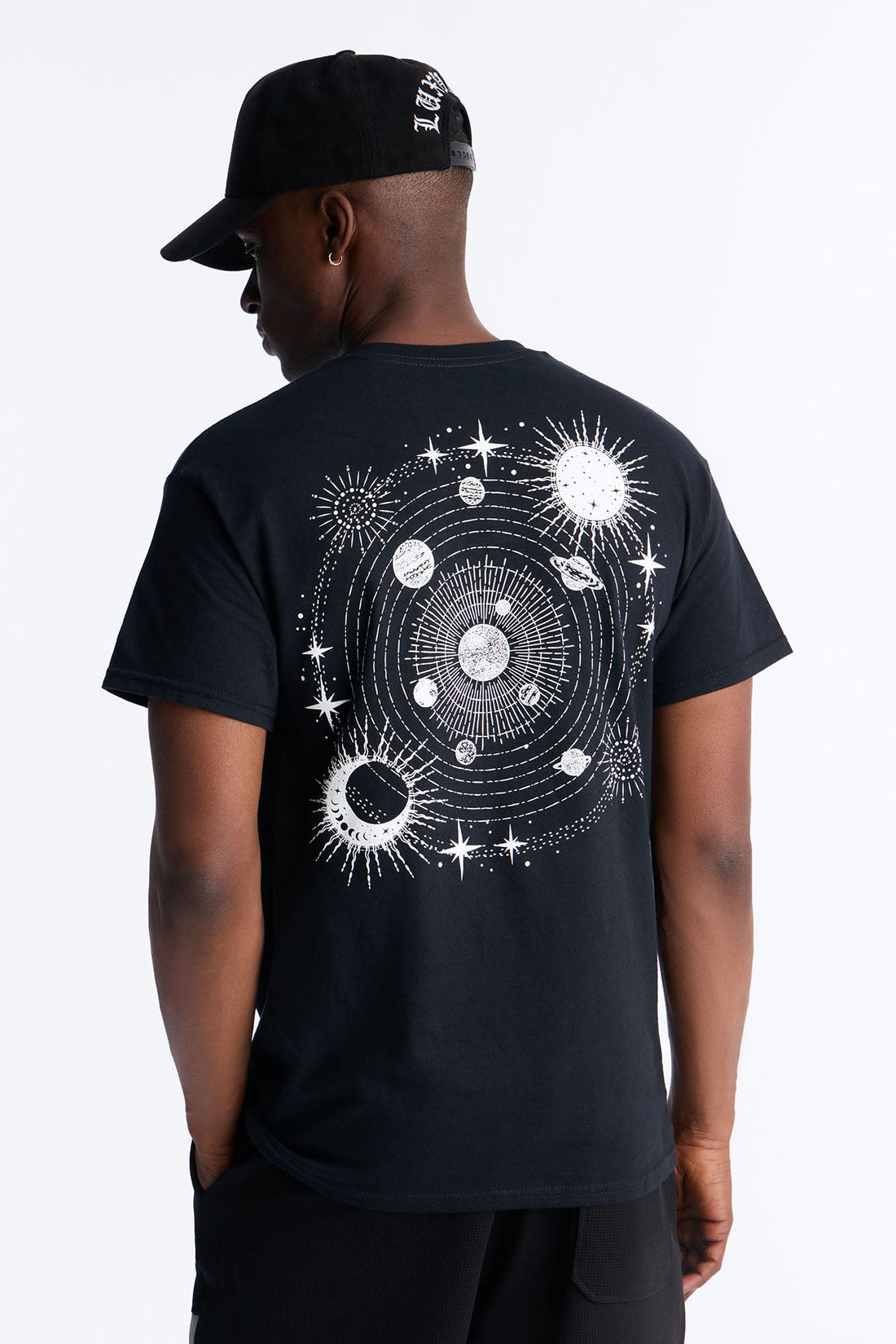 Solar System Vibes Short Sleeve Tee - Black