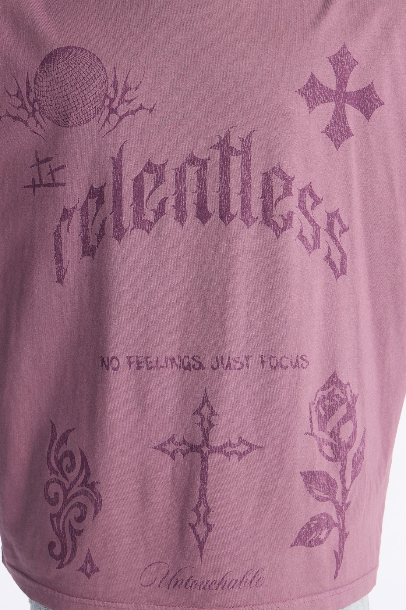 Relentless Untouchable Oversized Short Sleeve Tee - Purple