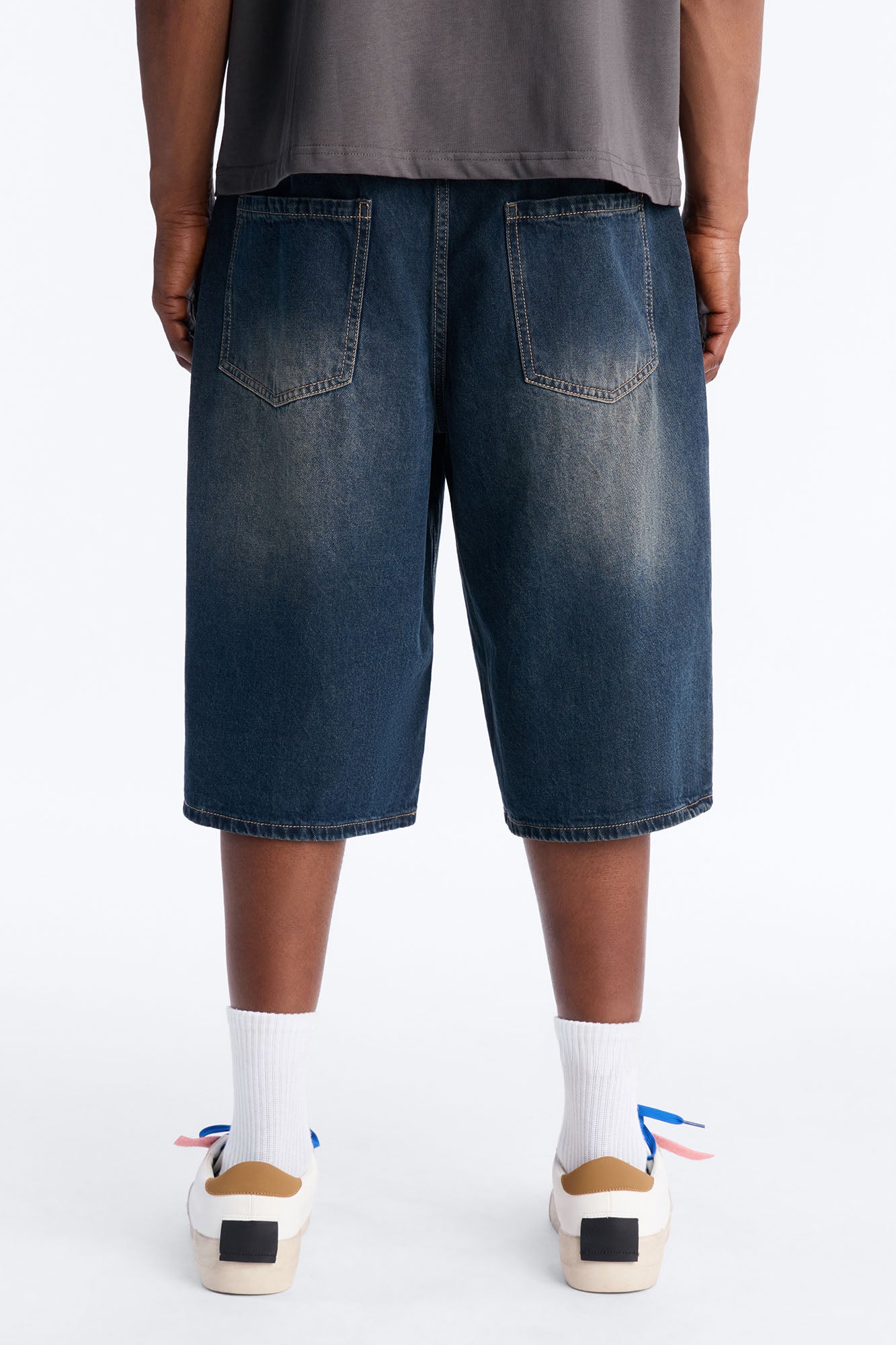 Baggy Drift Denim Short - Dark Wash