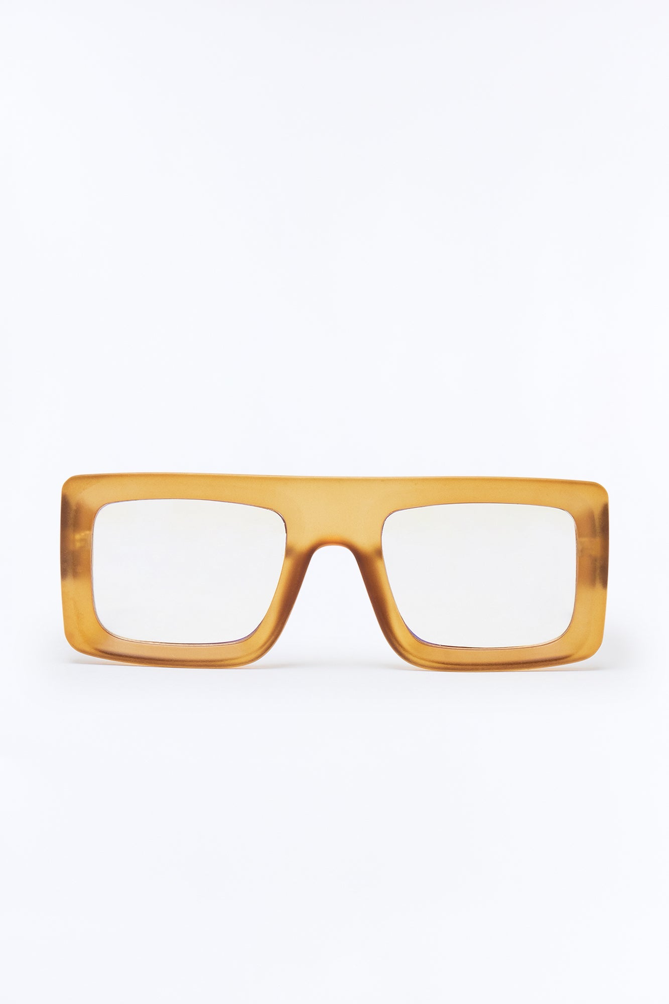 Prestige Matte Flat Top Sunglasses - Tan