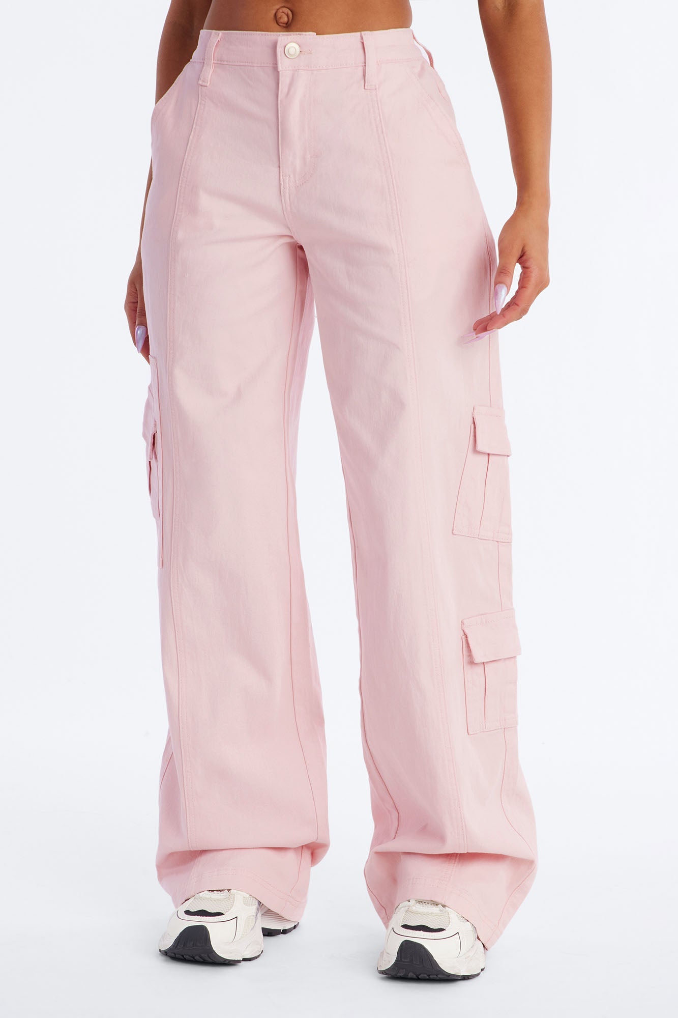 Berkely Washed Cargo Pant - Pink