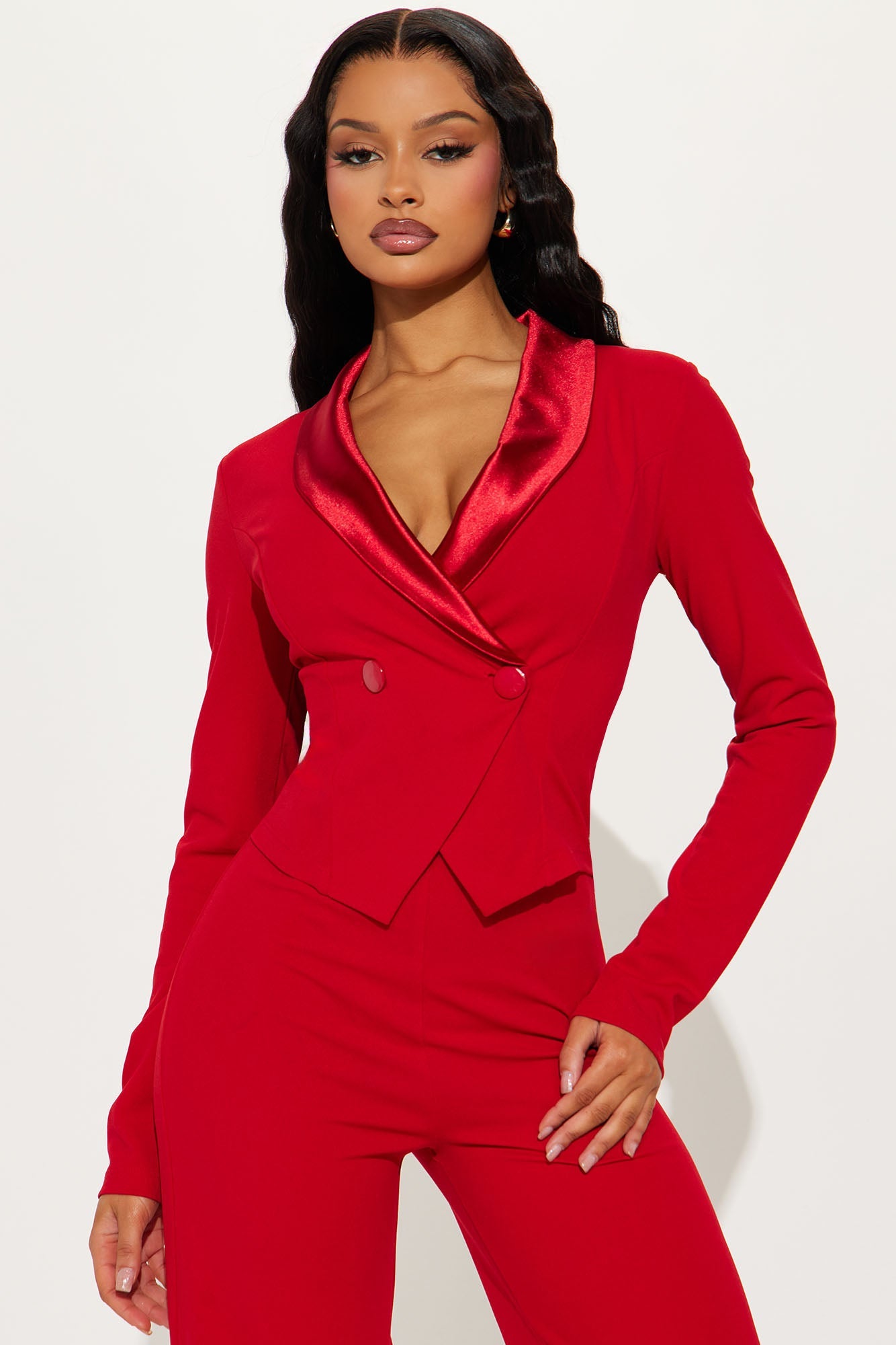 Best Wishes Jumpsuit - Red