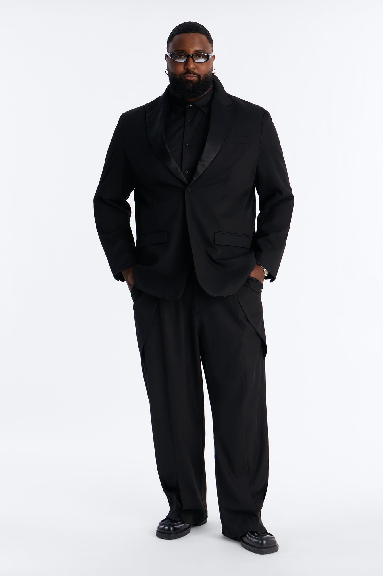Silver Lake Atelier Peak Lapel Blazer - Black