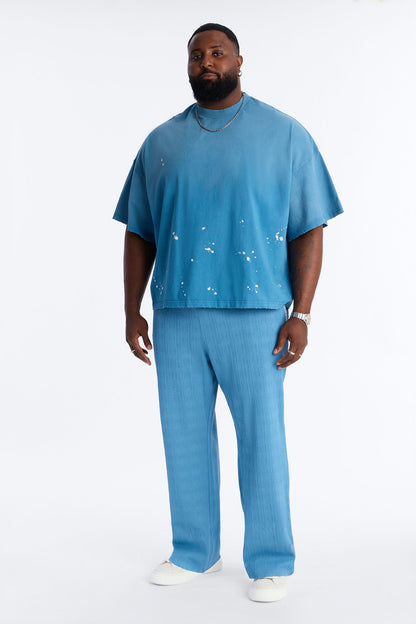 Boxy Studio Tee - Blue