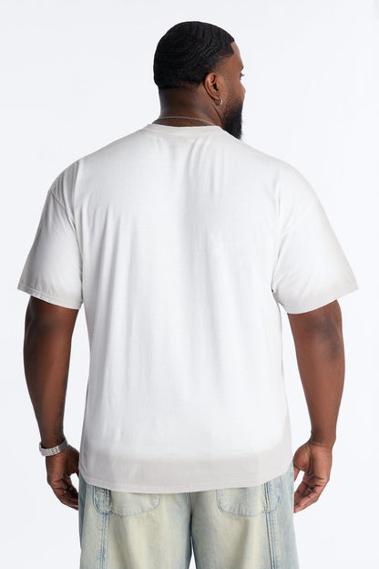 Divine Chaos Oversized Short Sleeve Tee - White