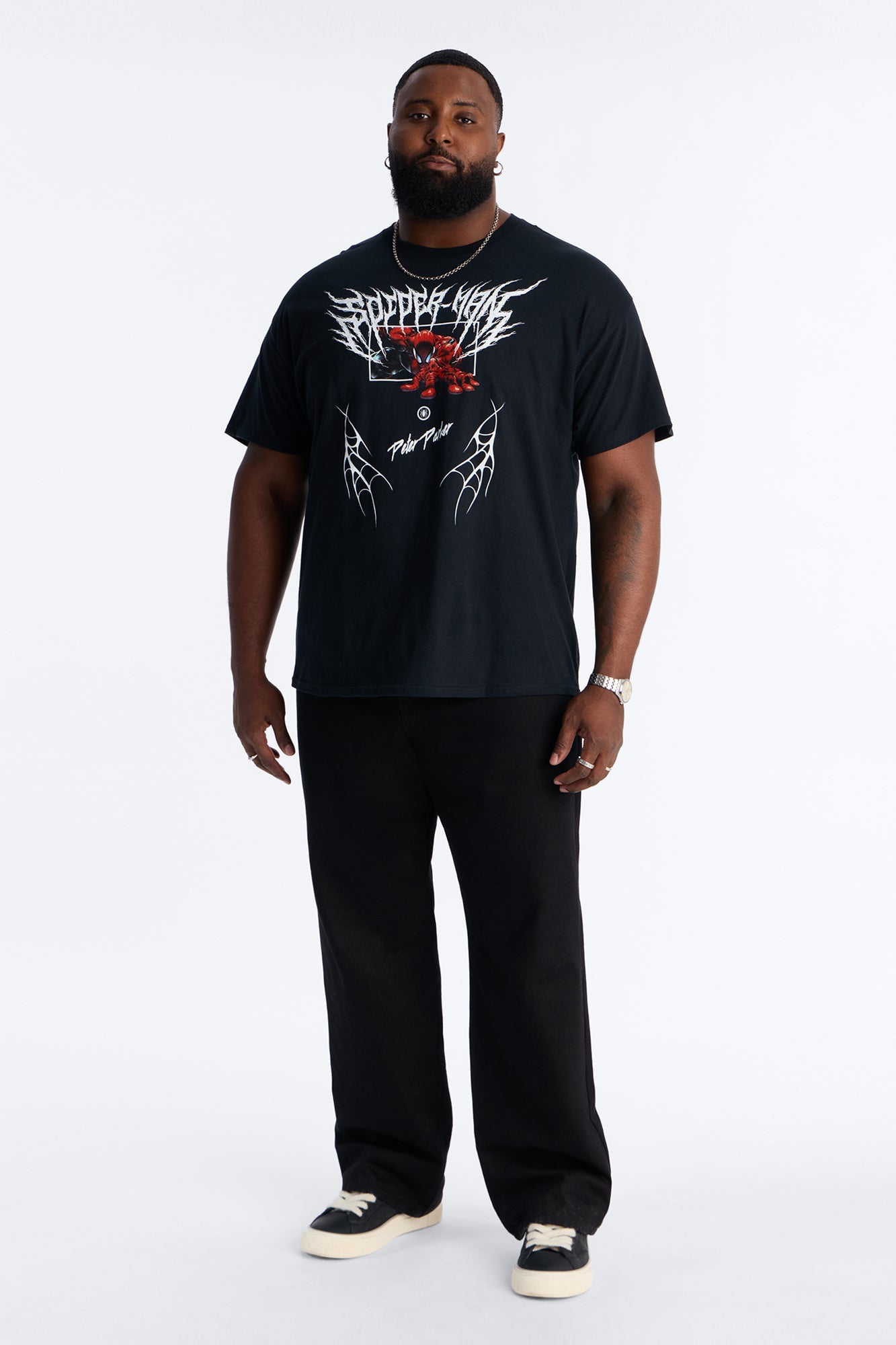 Spider Man Peter Parker Short Sleeve Tee - Black