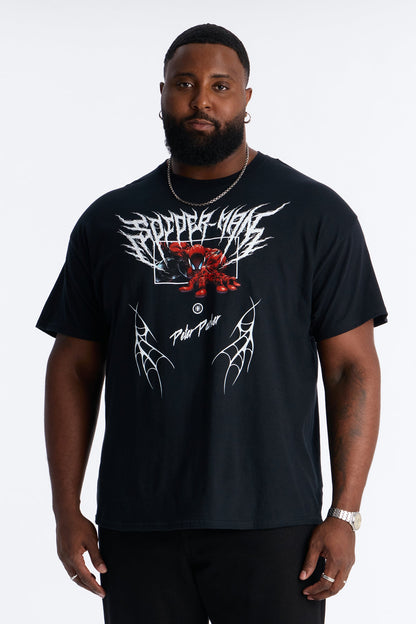 Spider Man Peter Parker Short Sleeve Tee - Black