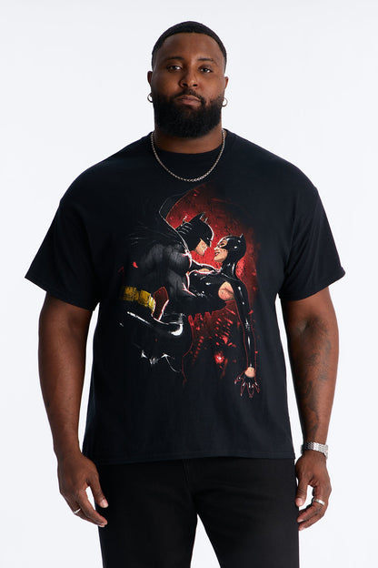 Batman And Catwoman Power Duo Short Sleeve Tee - Black