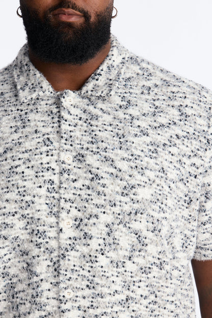 Montecito Textured Button Up Shirt - Black