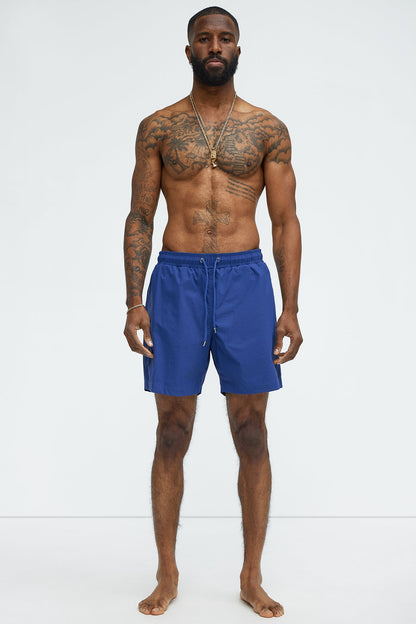 Montez Stretch Swim Trunk 7″ - Navy