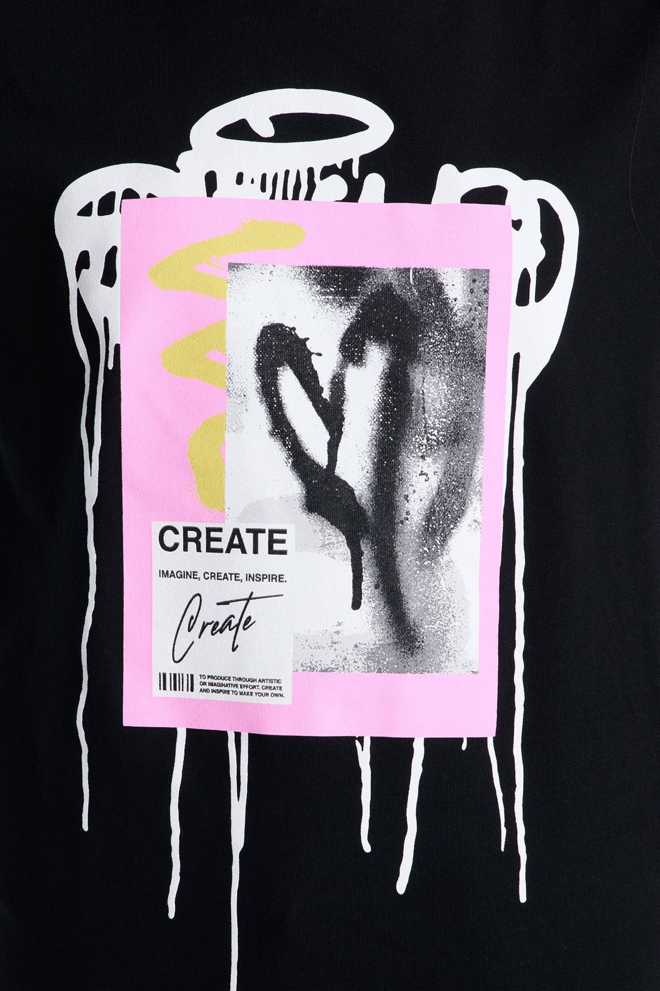 Mini Create Love Graffiti Tshirt - Black