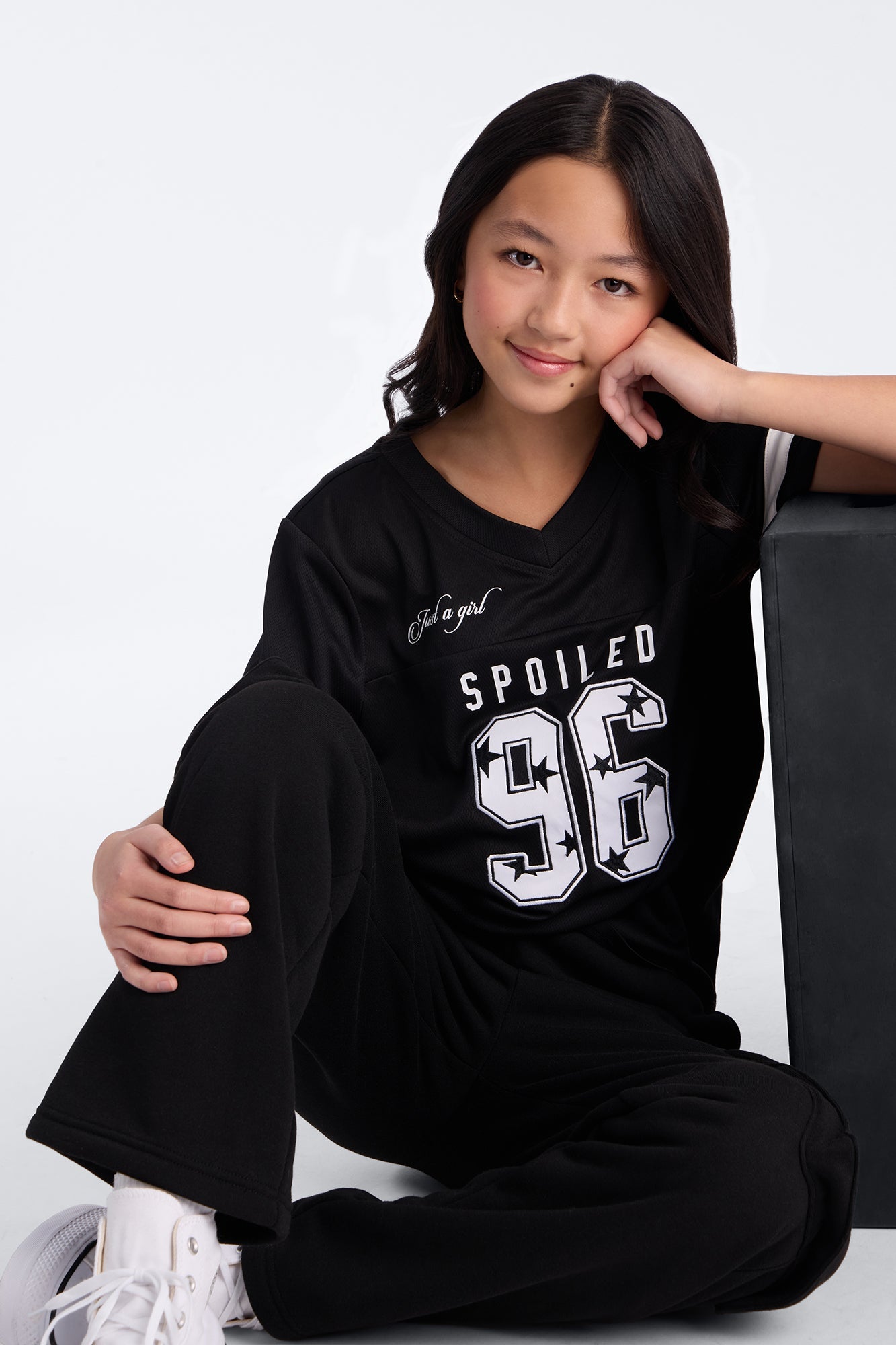 Mini Simply Spoiled Short Sleeve Jersey - Black