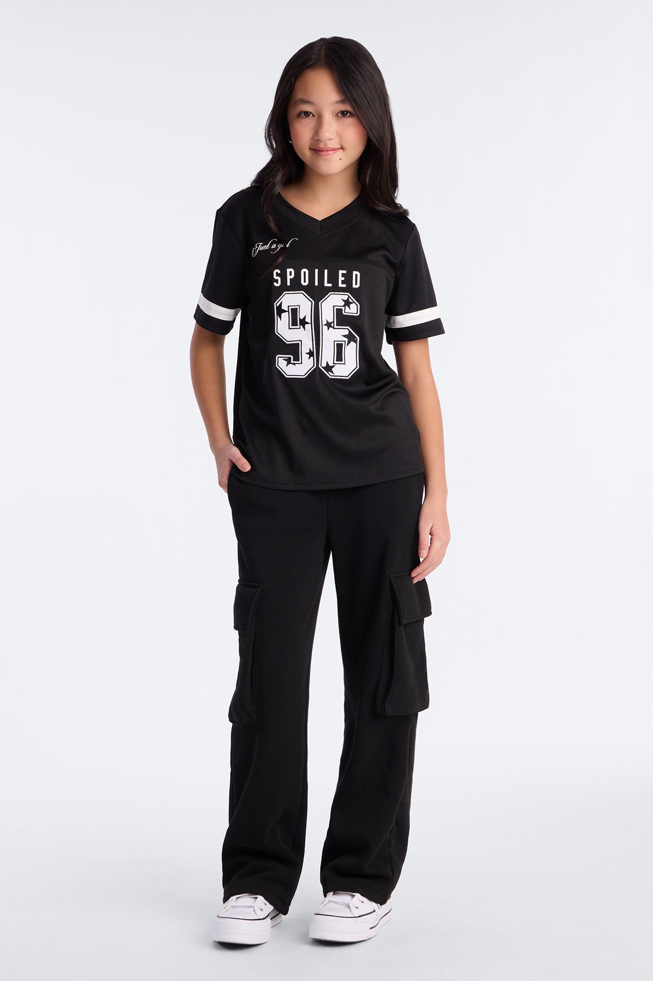 Mini Simply Spoiled Short Sleeve Jersey - Black