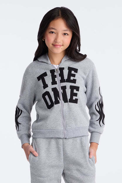 Mini The One Wide Leg Pant Set - Heather Grey