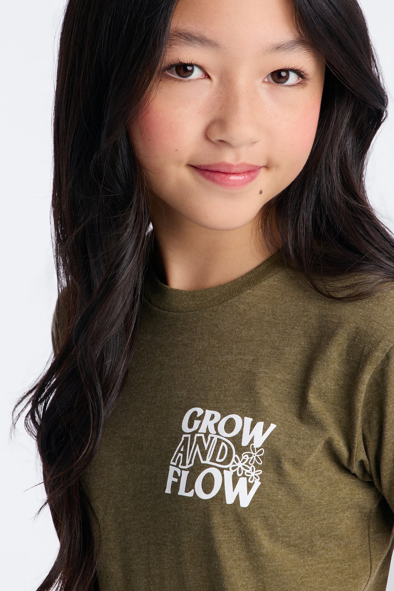 Mini Grow And Flow Short Sleeve Tee - Olive