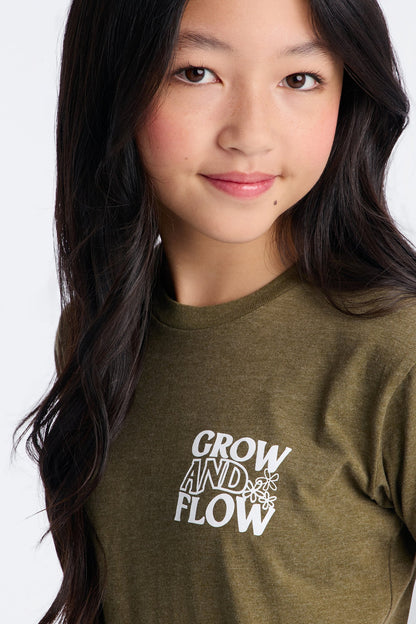 Mini Grow And Flow Short Sleeve Tee - Olive