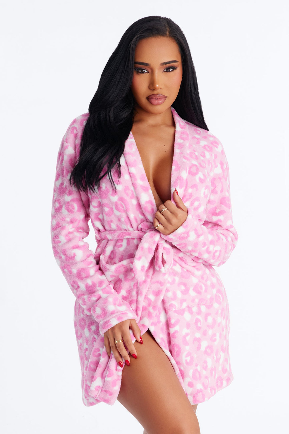 Wild Dreamer Plush PJ Robe - Pink