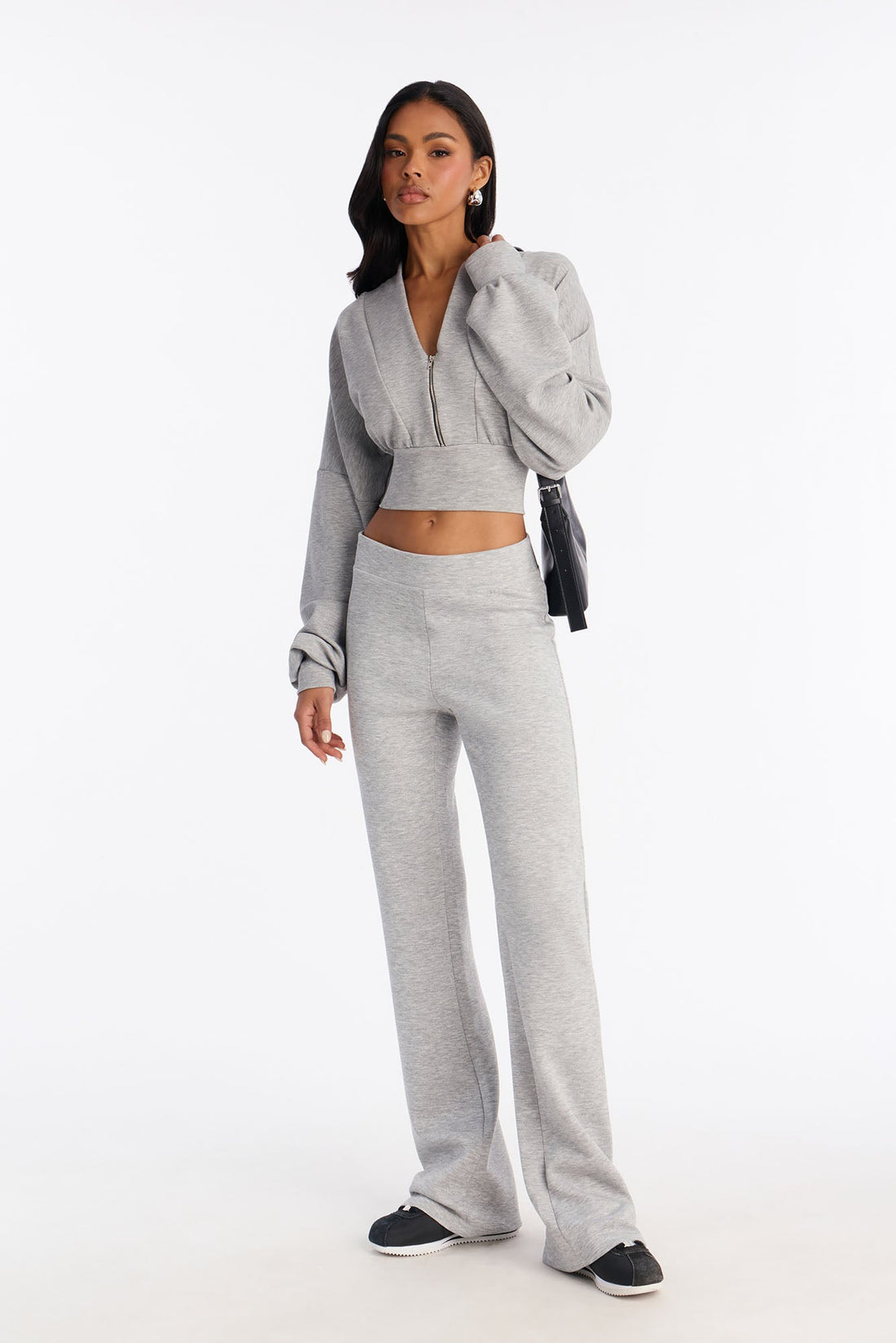 Your Favorite Everyday Flare Pants - Heather Grey
