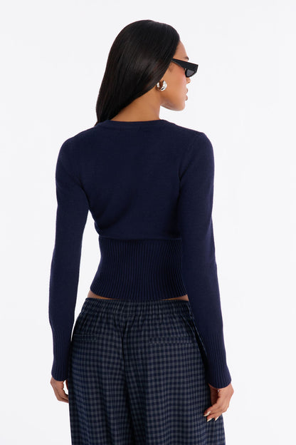 Perfect Harmony Sweater - Navy