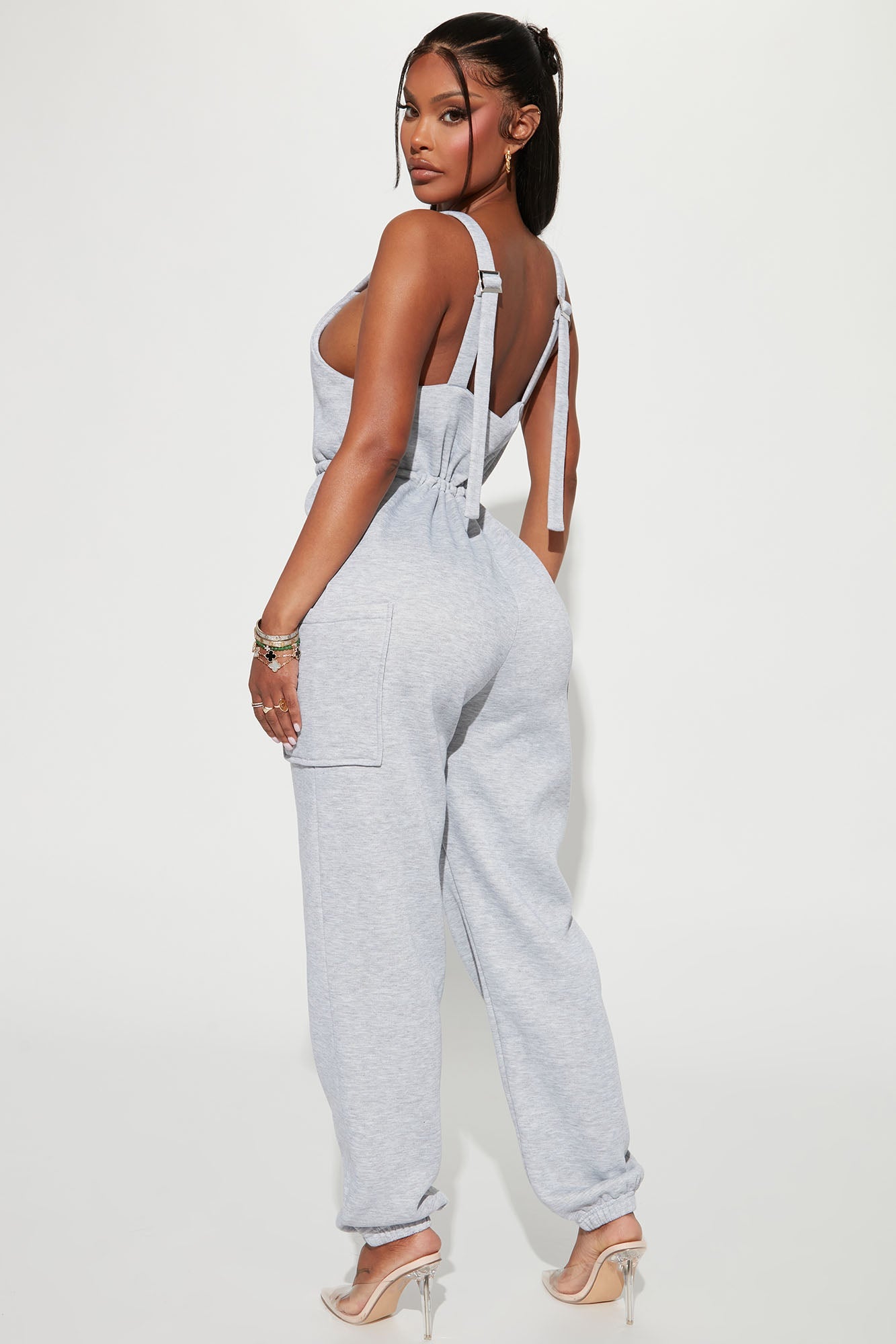 Felicia Cozy Jumpsuit - Heather Grey