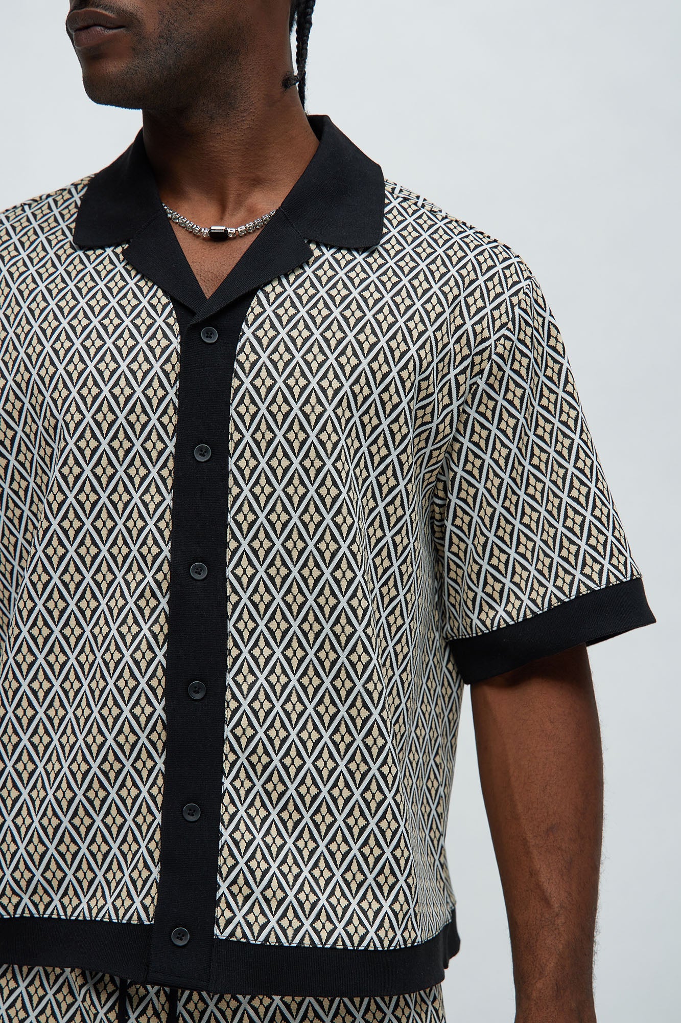 Rushmore Knit Shirt - Black/combo