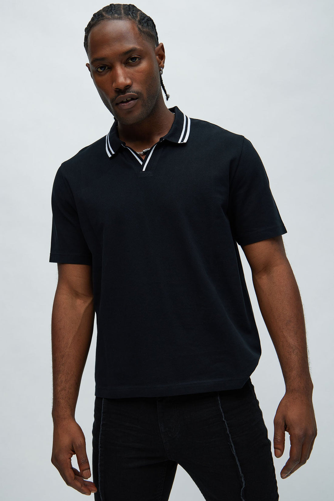 Jaxon Short Sleeve Polo - Black