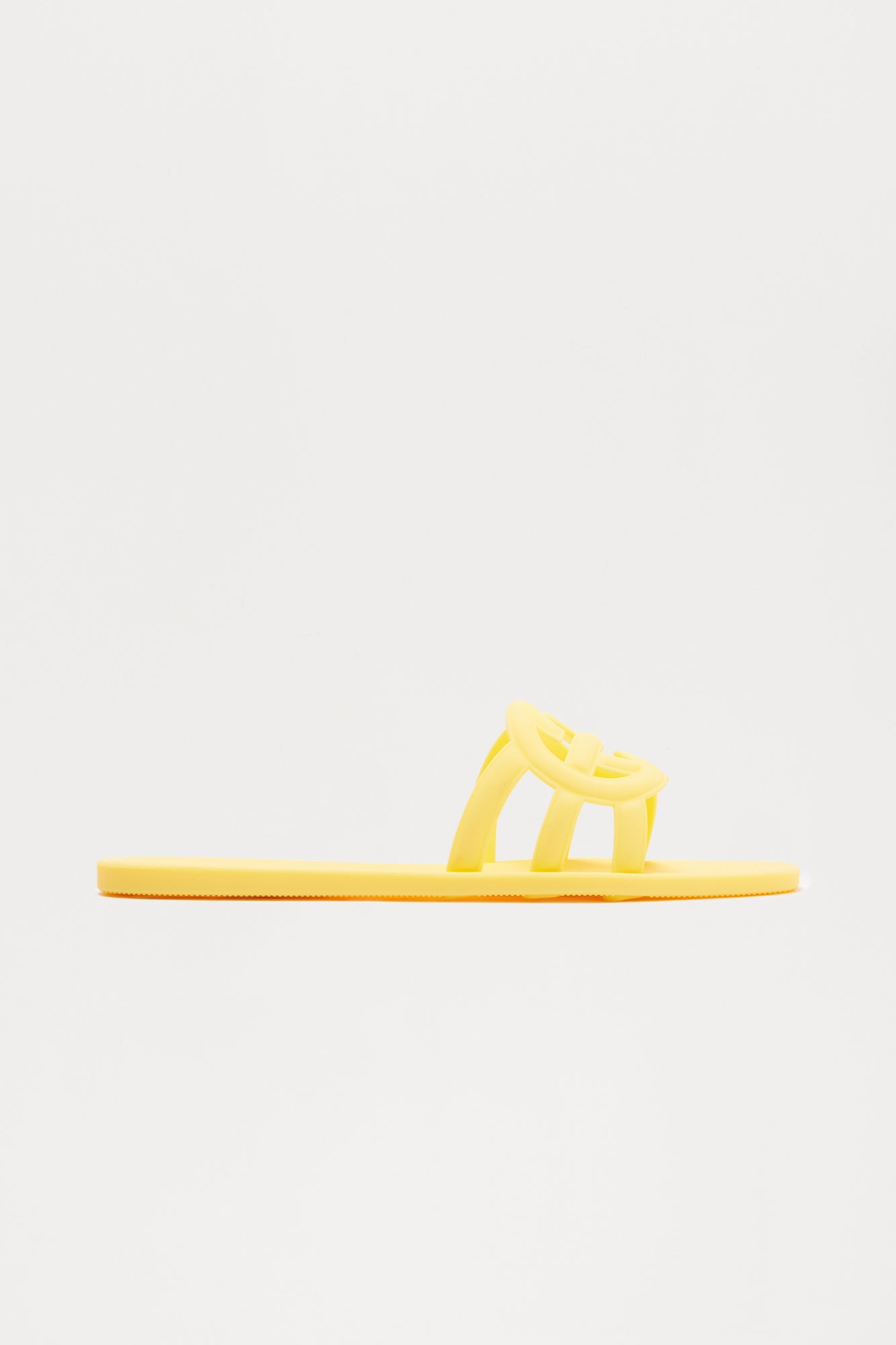 Peachy Slip On Sandals - Butter Yellow