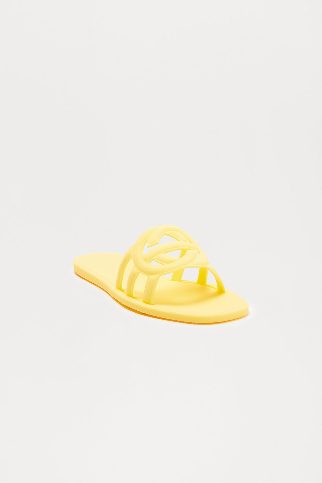 Peachy Slip On Sandals - Butter Yellow