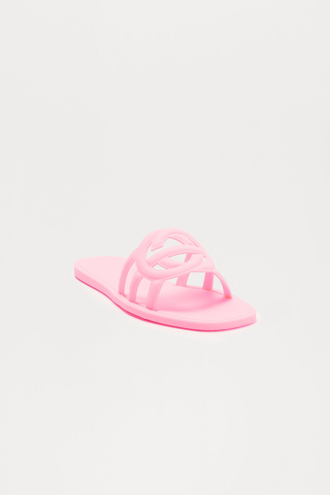 Peachy Slip On Sandals - Pink