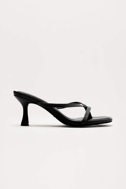 Panama Thong Mules - Black/Black