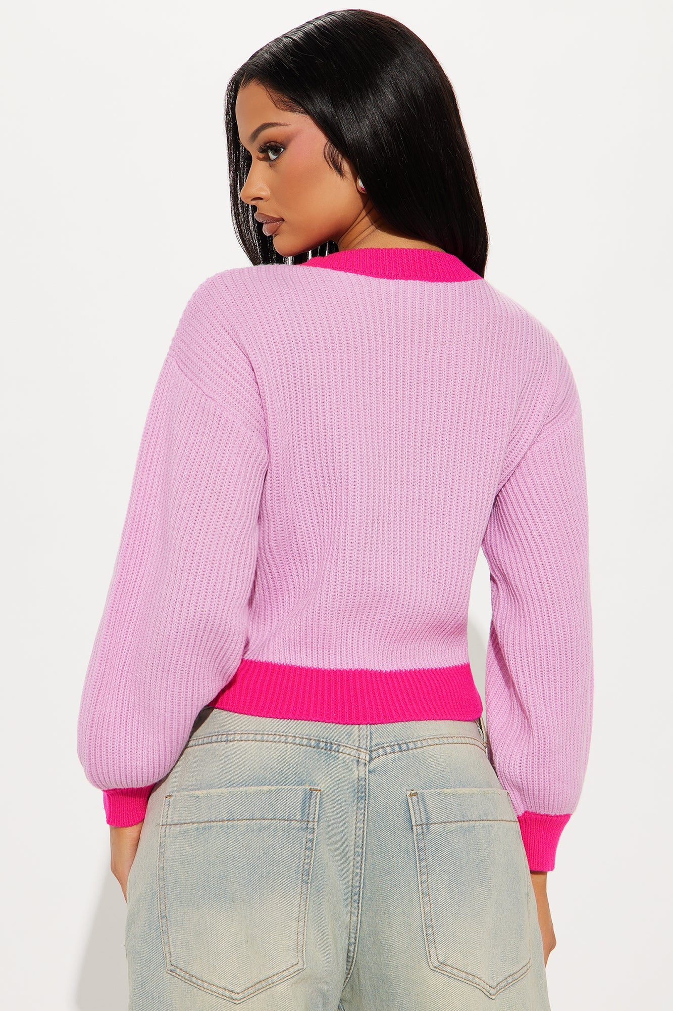 Stupid Cupid Sweater - Pink/combo