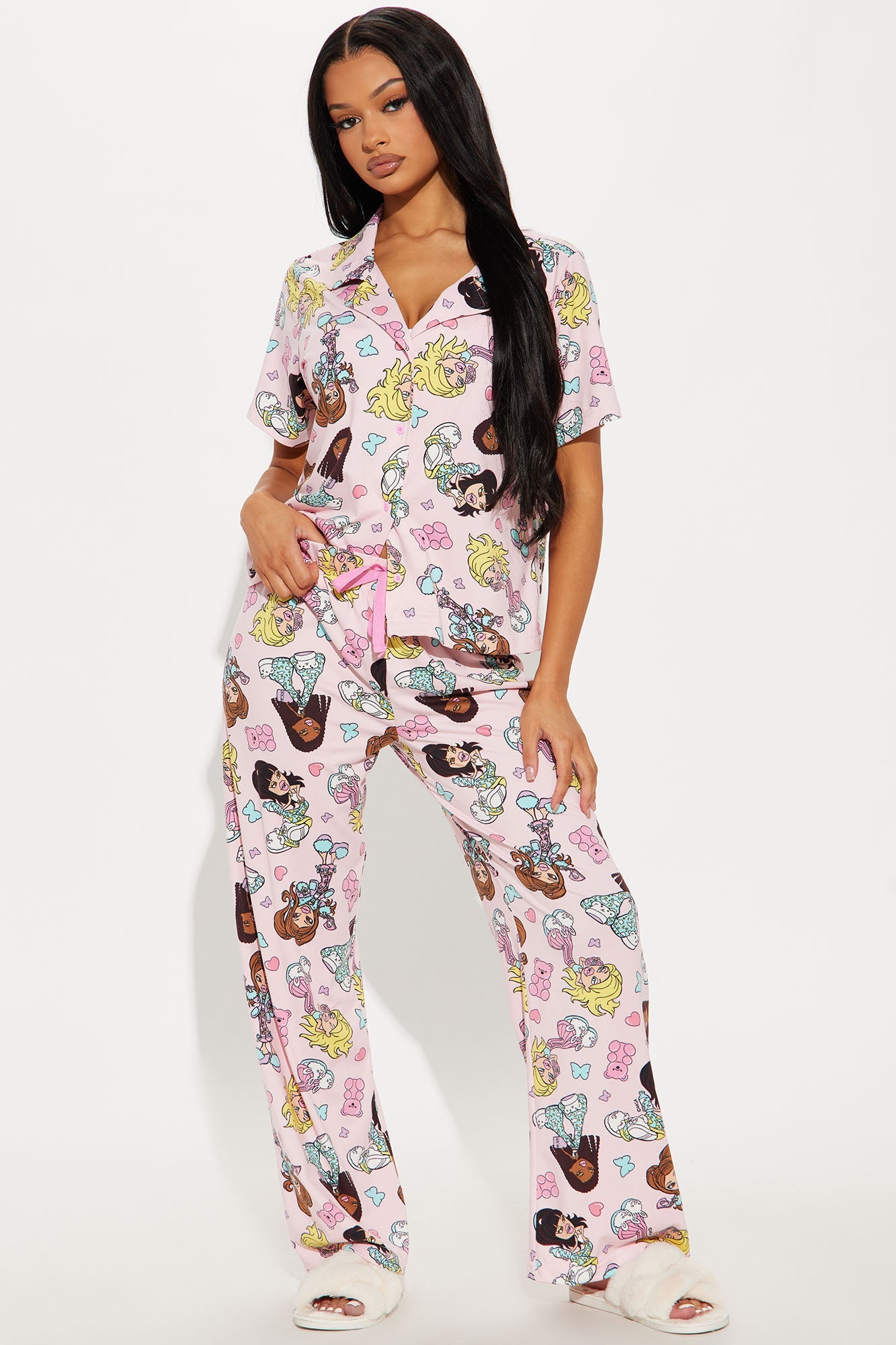 Bratz Slumber Party PJ Pant Set - Pink/combo