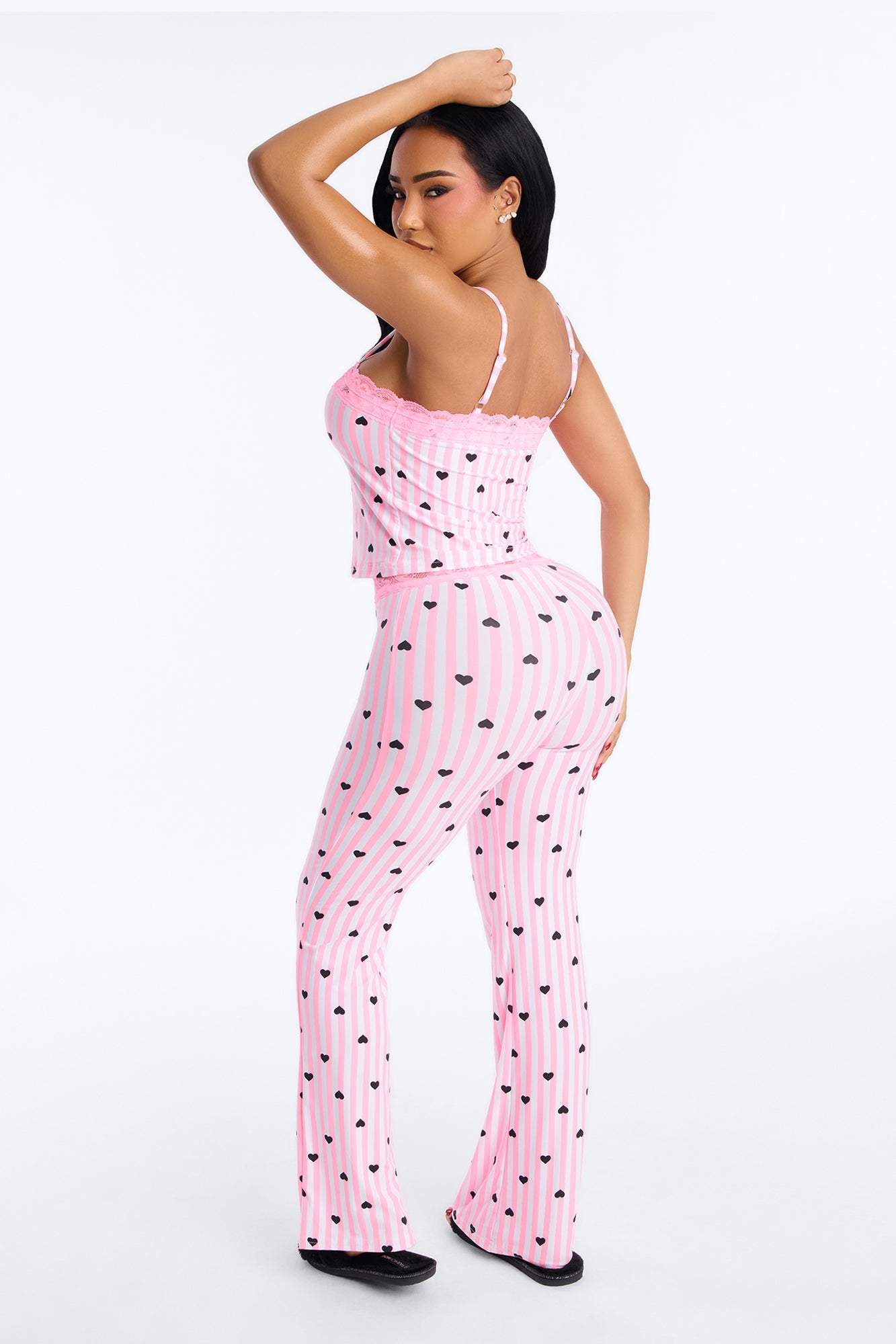 All My Heart Cami PJ Pant Set - Pink/combo
