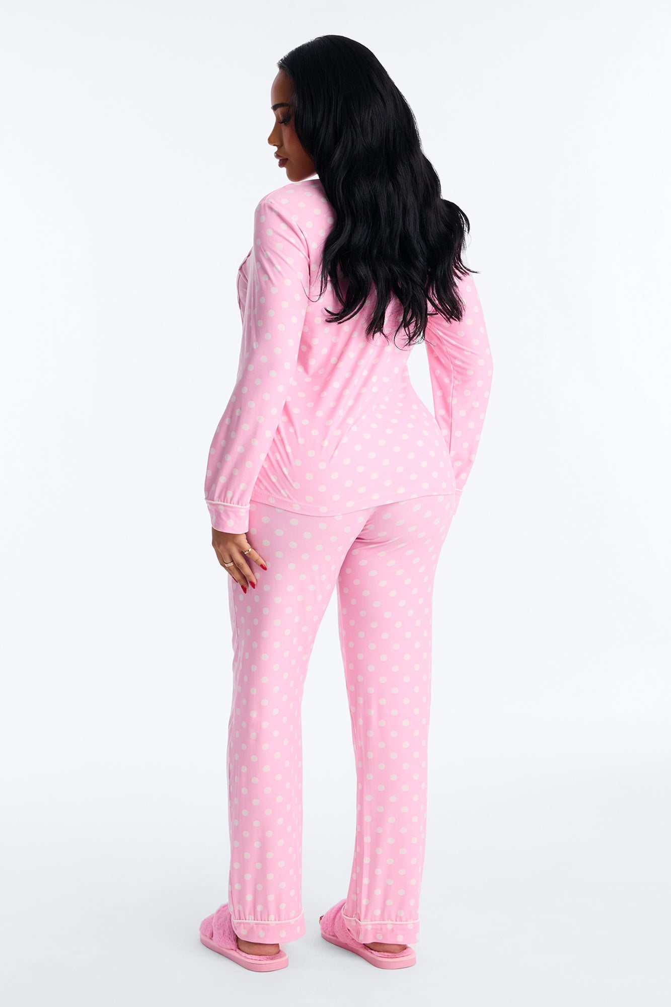 Ready For Bedtime Long Sleeve PJ Pant Set - Pink