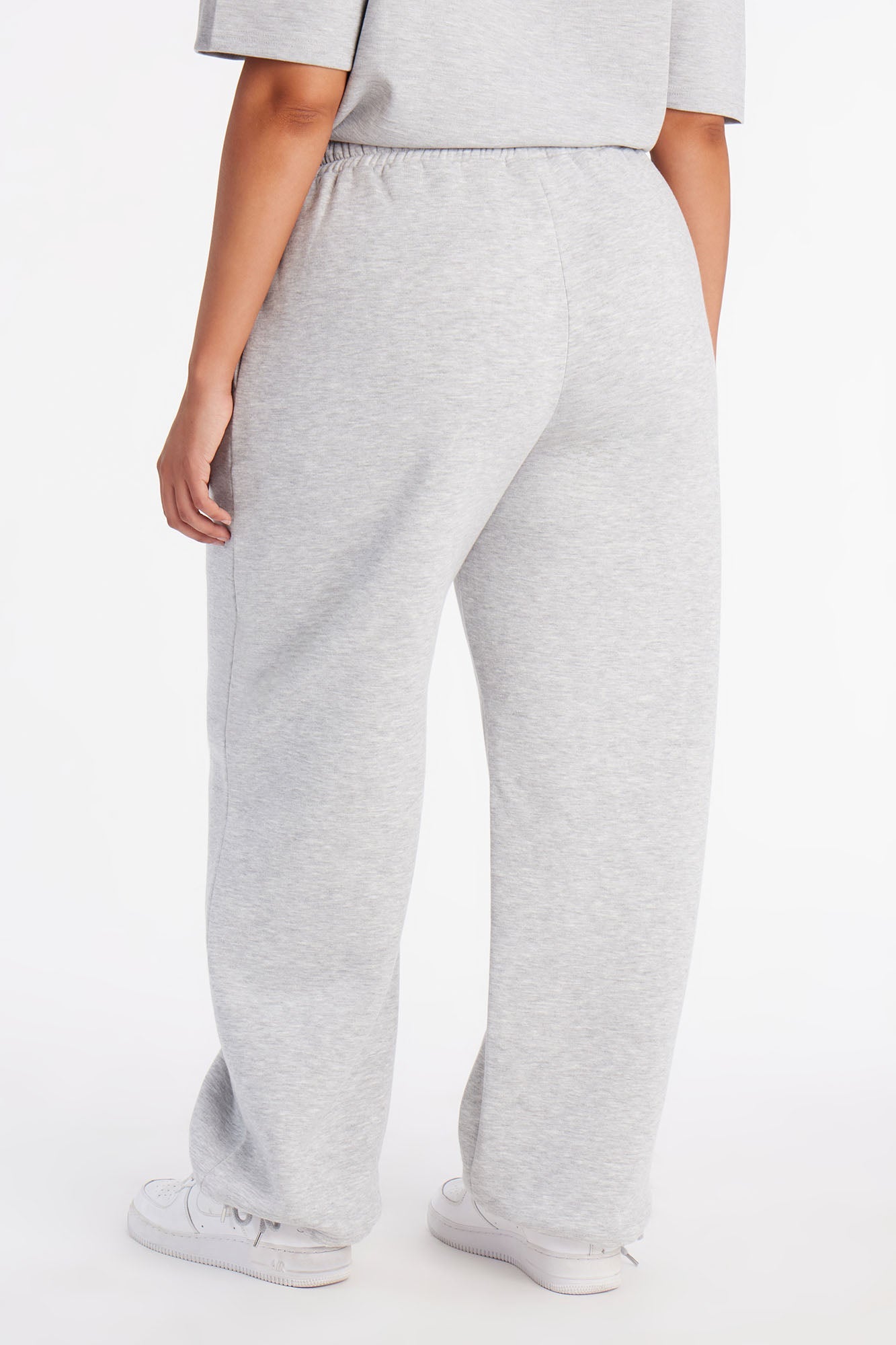 Audrey Adjustable Fleece Lounge Pant - Heather Grey