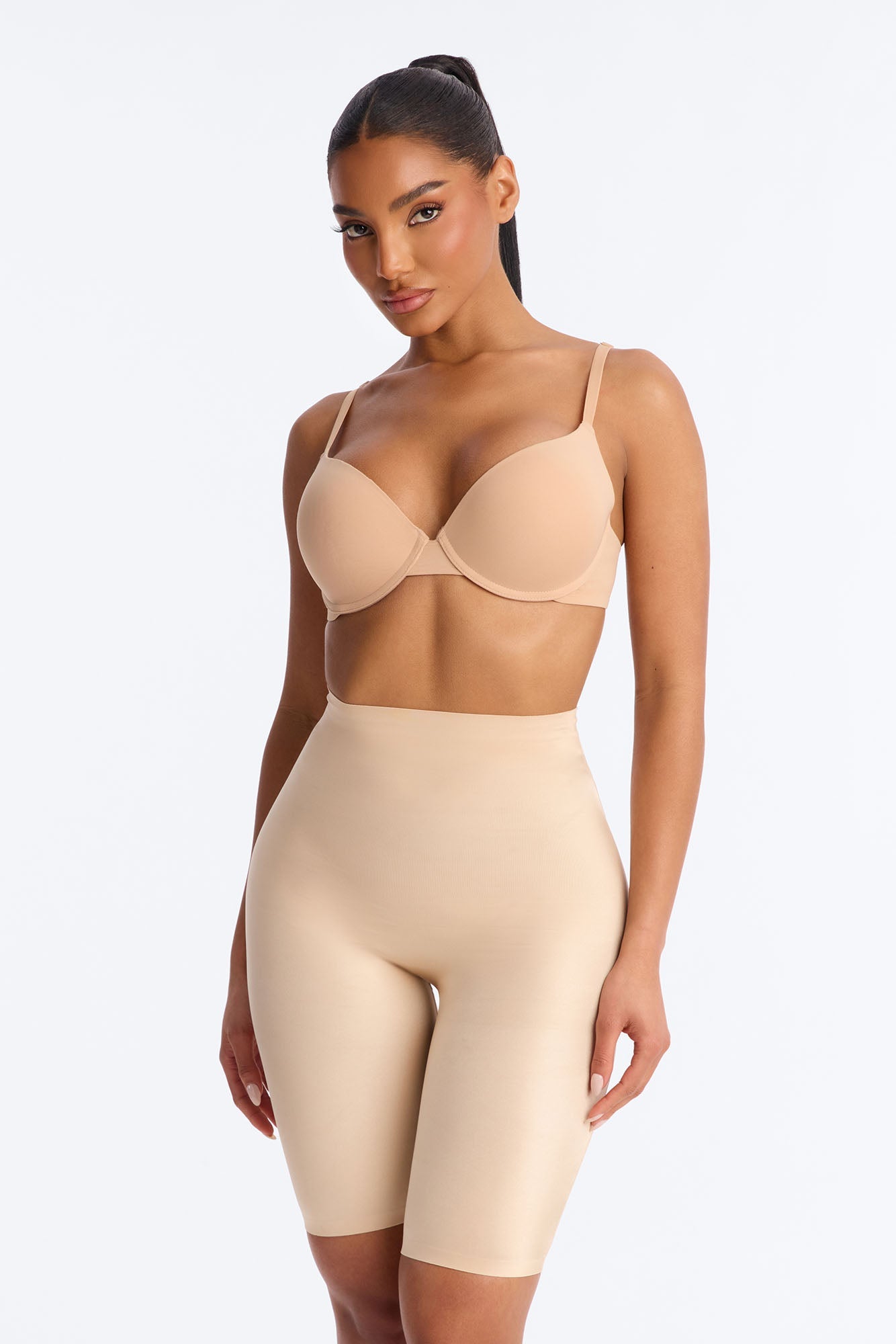 Feels Natural Padded Shapewear Shorts - Nude