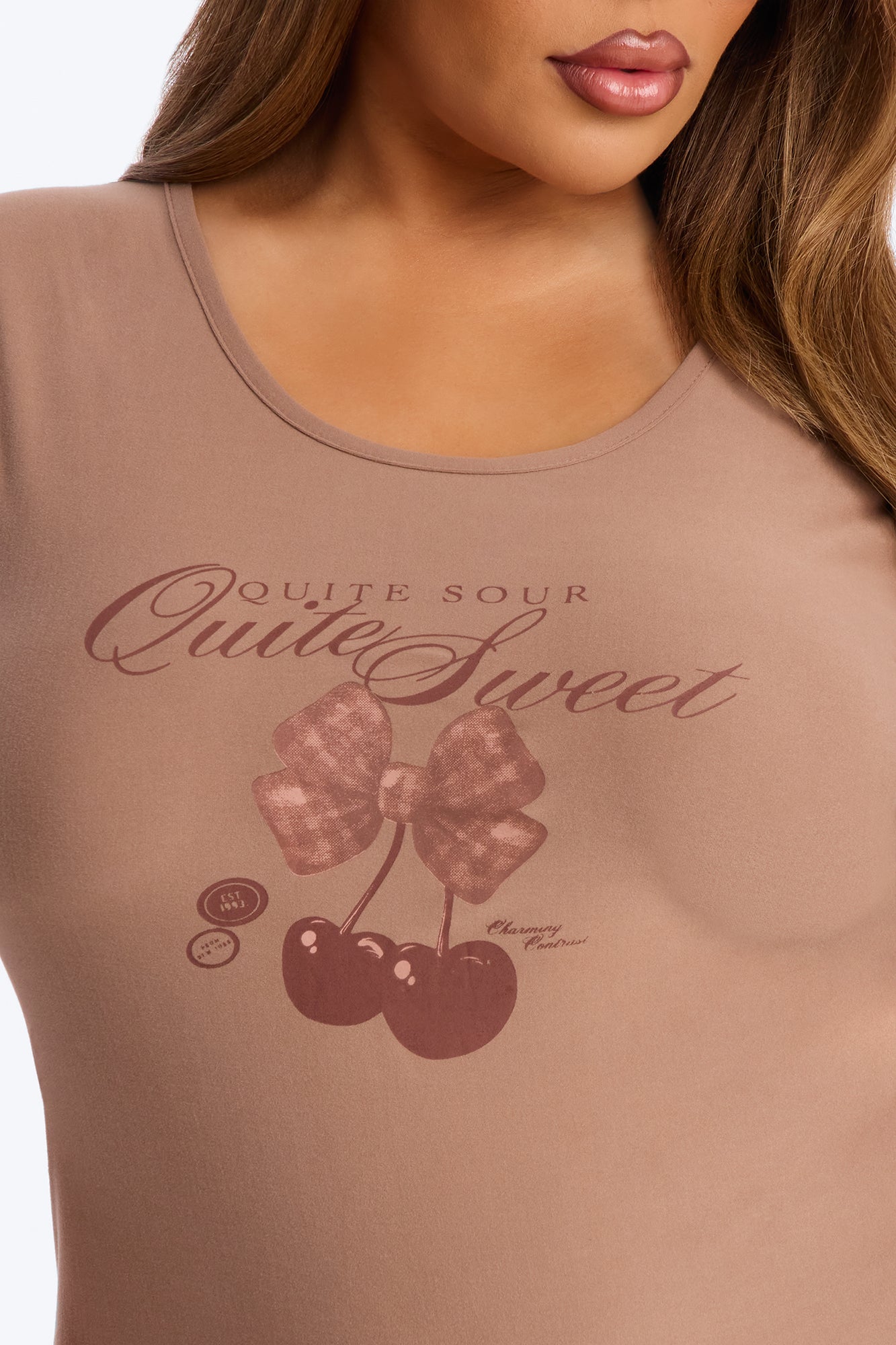 Quite Sweet Short Sleeve PJ Short Set - Brown
