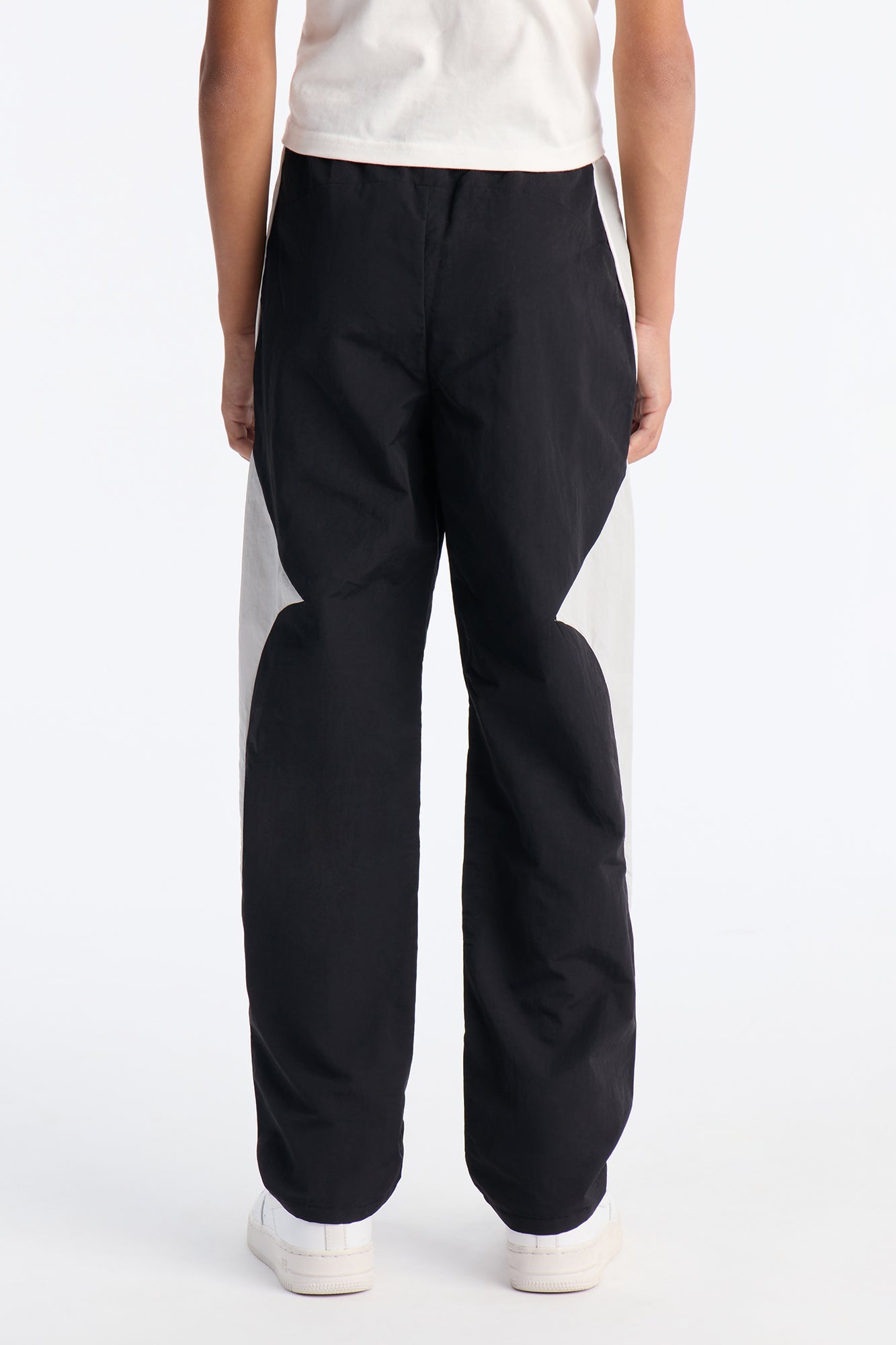 Mini Straight Aura Coded Track Pant - Black