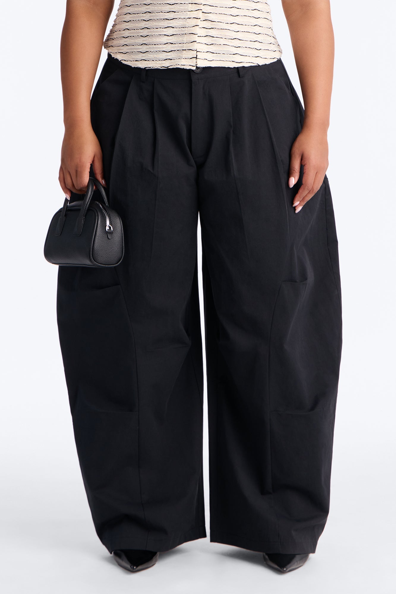 Cooler Than You Barrel Leg Pant 30″ - Navy