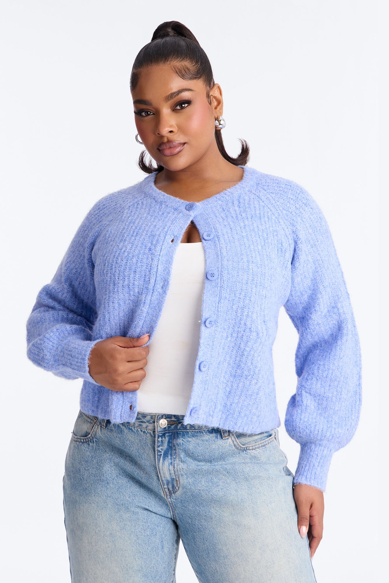 Weekend Getaway Cardigan - Periwinkle