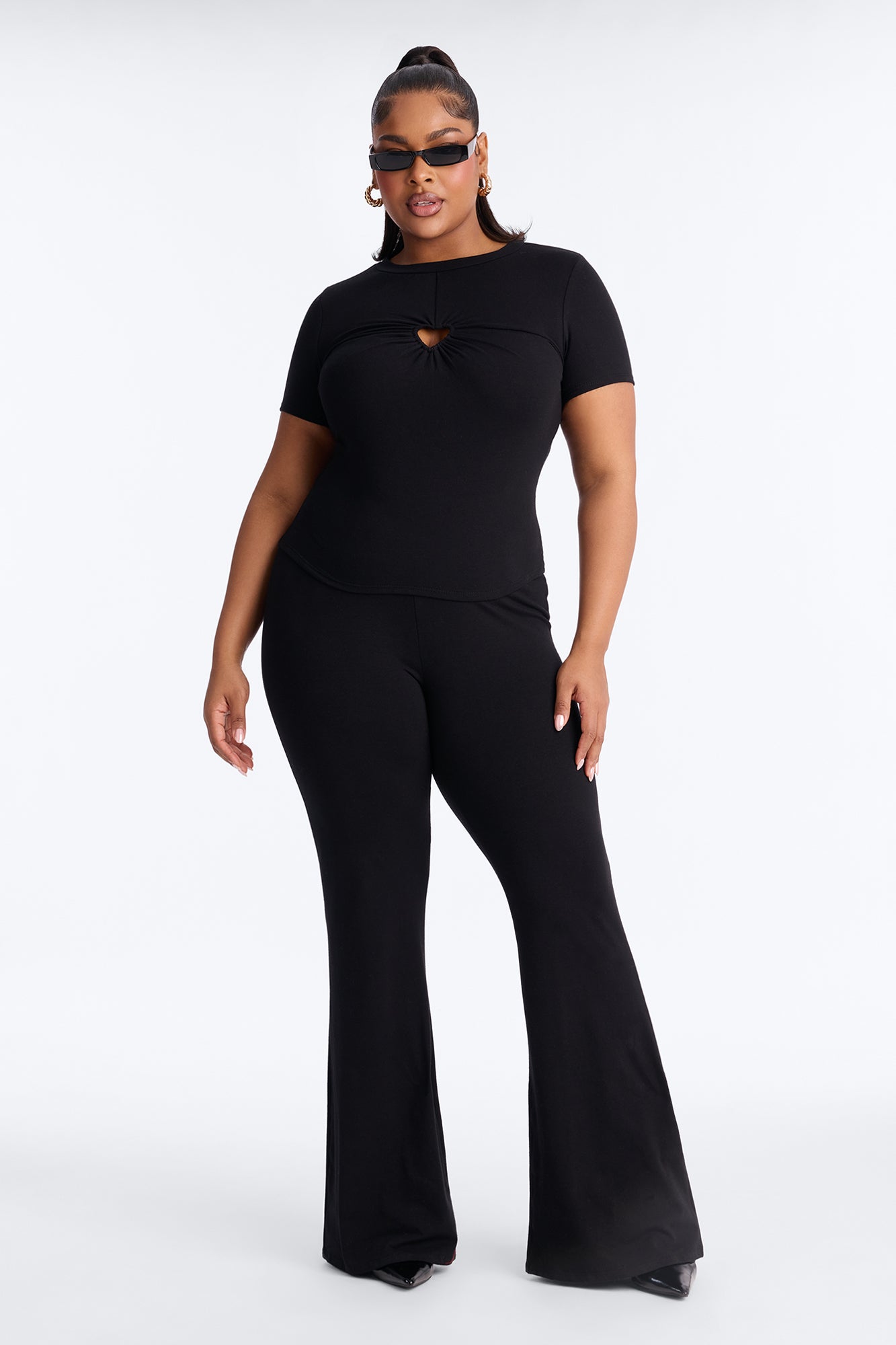 Your Sweetheart Pant Set - Black
