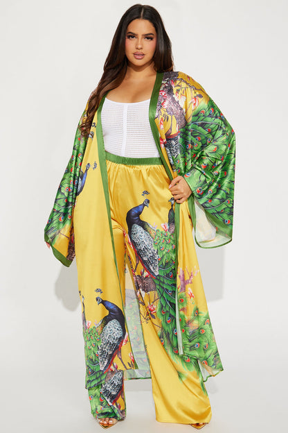 Above Status Satin Pant Set - Multi Color