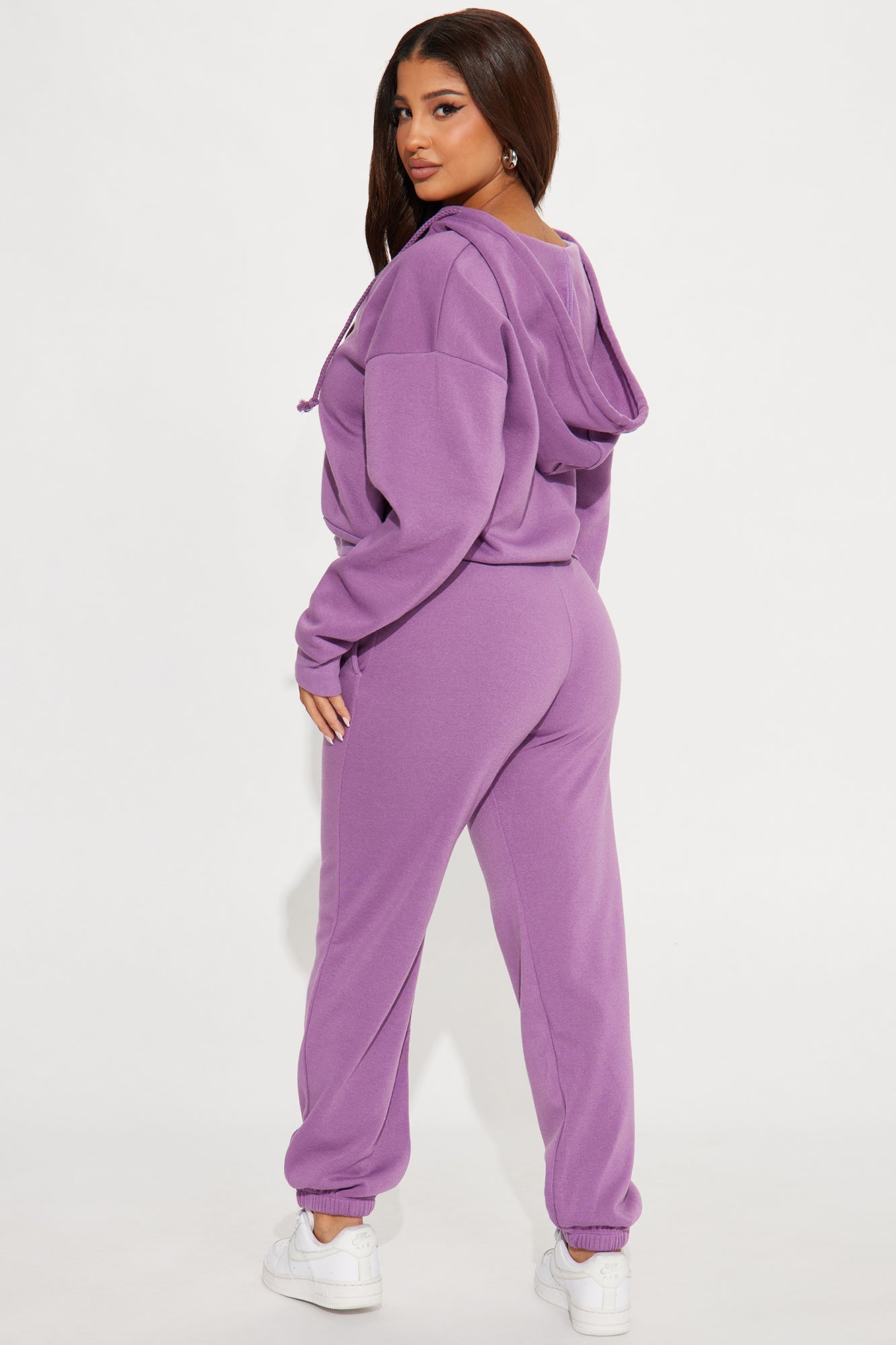 Game On Fleece Jogger Set - Lilac