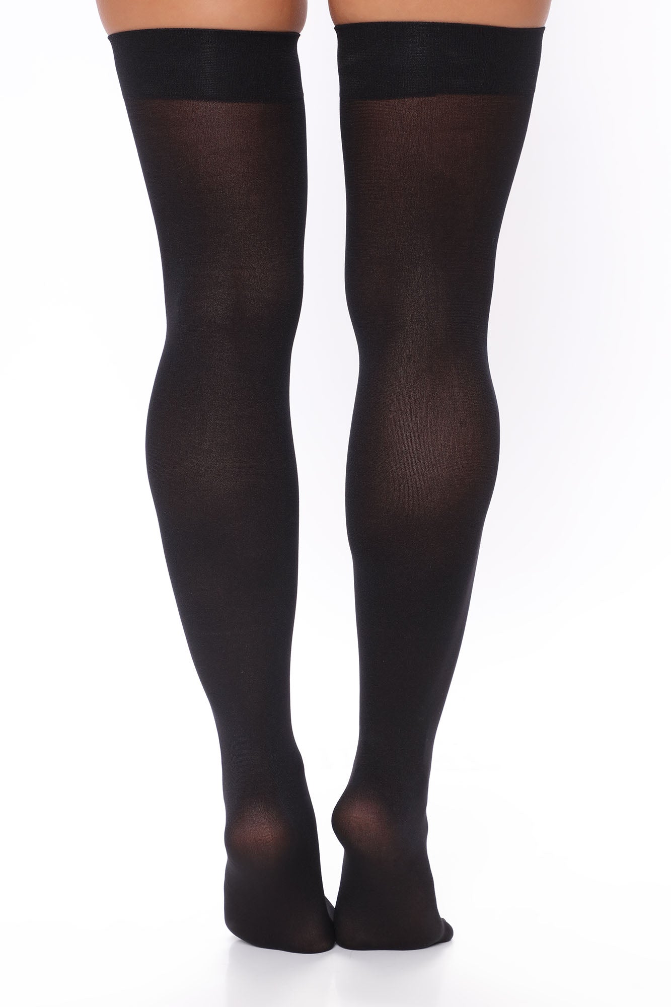 Pull Up On Me Thigh Highs - Black