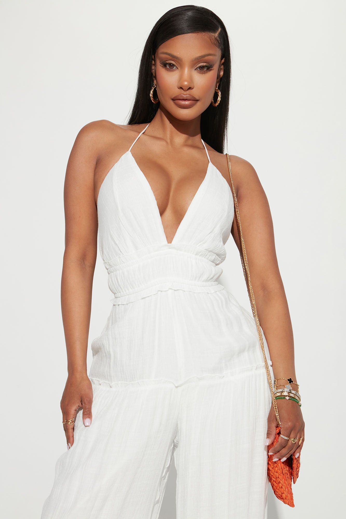 Gianna Gauze Jumpsuit - White